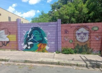 Mutirão do reforço de sinalização de solo continua no Jardim Amanda