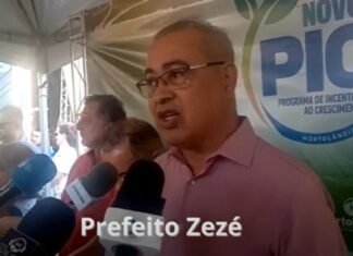 Prefeito anuncia presente dos 40anos do Amanda