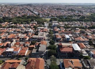 O Jardim Amanda visto de cima