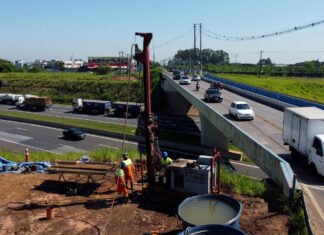 Hortolândia inicia sondagem de solo para obra de duplicação do viaduto no Jd. Amanda