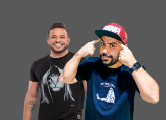 Humoristas Flavio Andradde e Julio Cesco animam espetáculo Hortocity Comedy, em Hortolândia