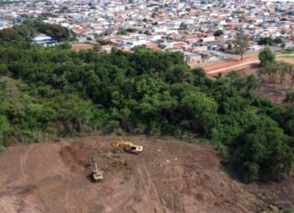 Hortolândia implanta rede de drenagem em obra do parque socioambiental do Jardim Amanda