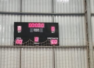 Ginásio da Estação Cidadania de Esportes do Jd. Amanda agora conta com placar eletrônico