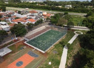 Campo society do Jd. Amanda é preparado para entrega nos próximos dias